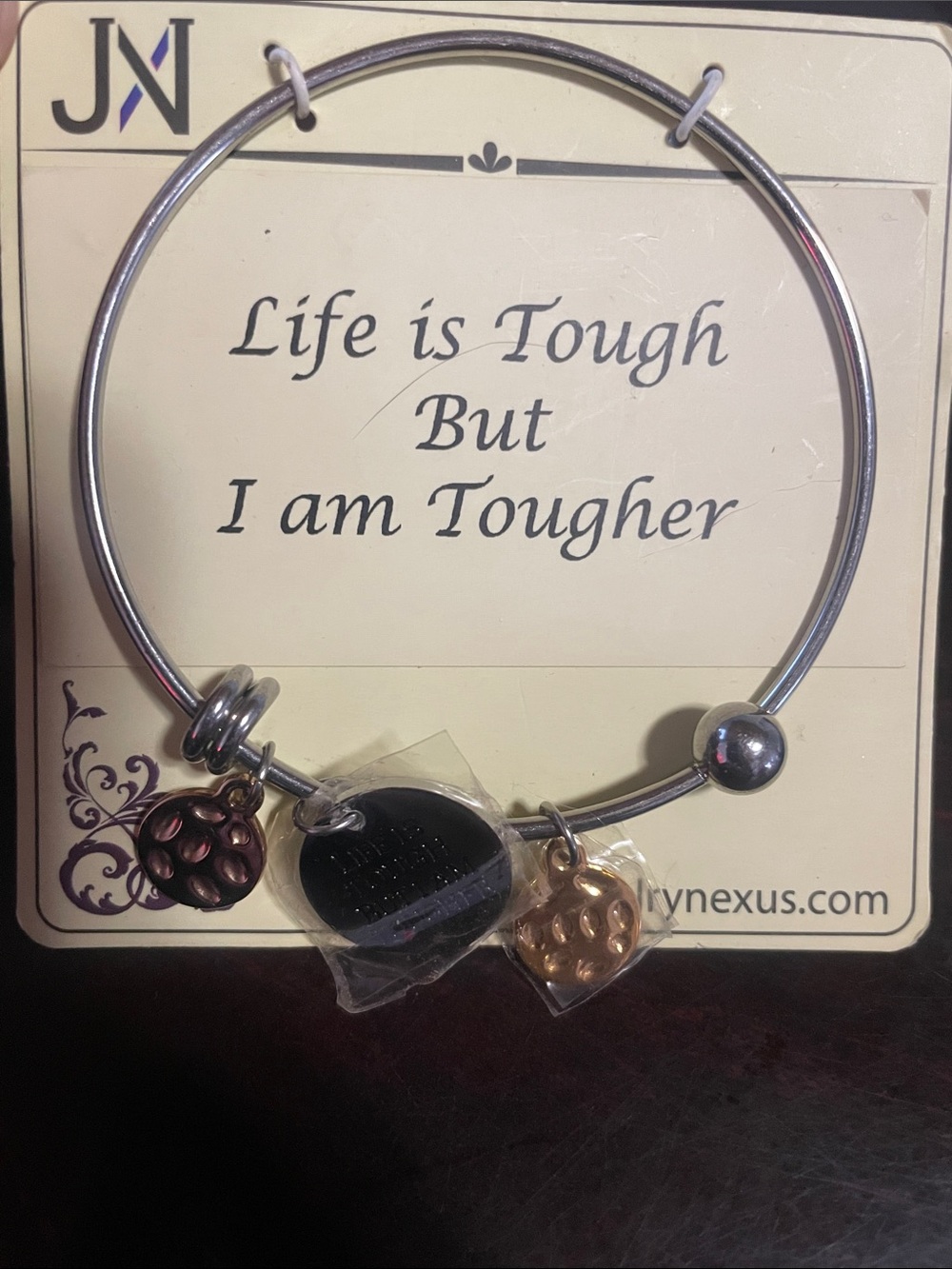 Bracelet of encouragement-“Life is Tough But I am Tougher”